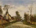 El camino a Versalles en Louveciennes 1870 Camille Pissarro